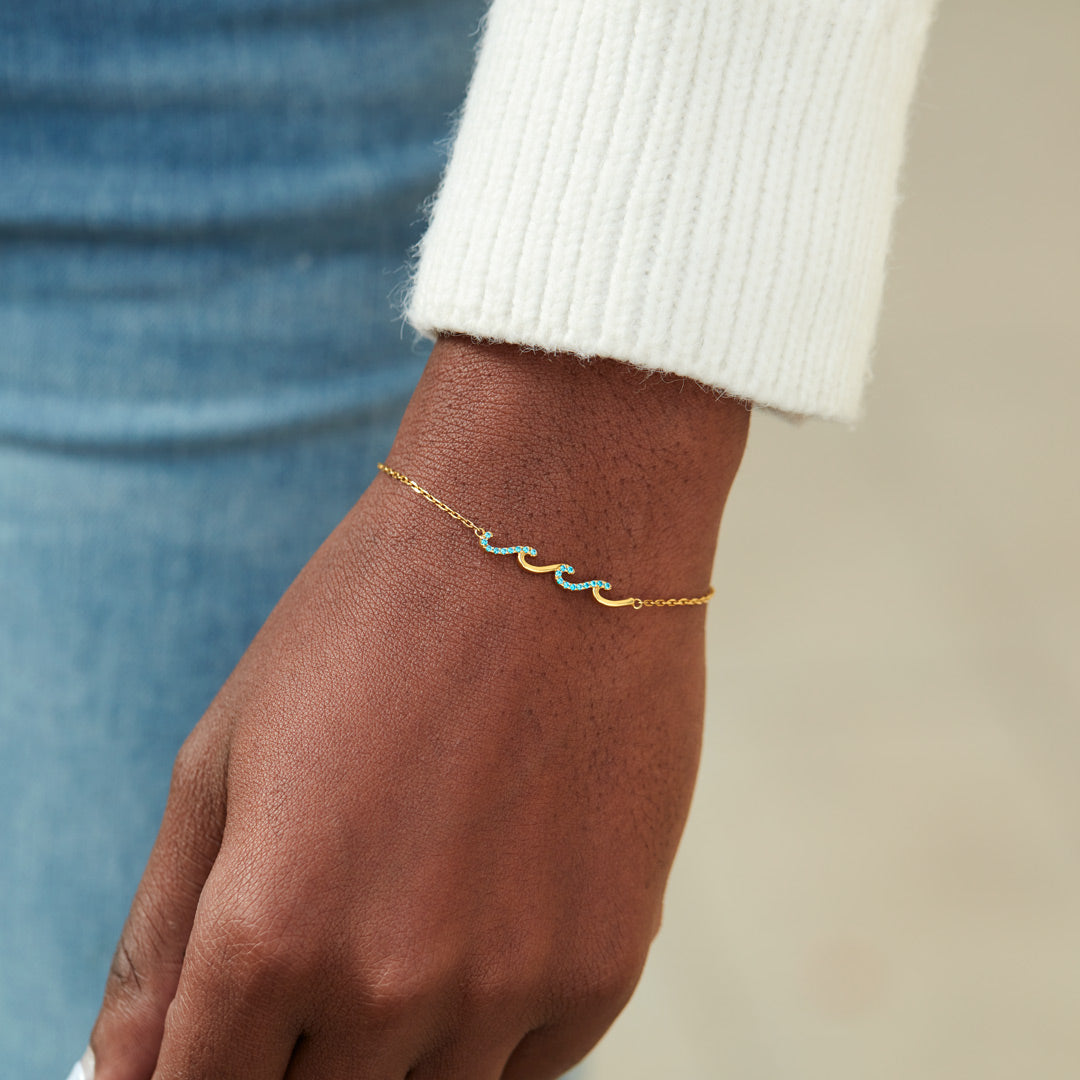 Best Friend Gifts-I'd Be So Lost Without You Triple Wave Friendship Matching Bracelet