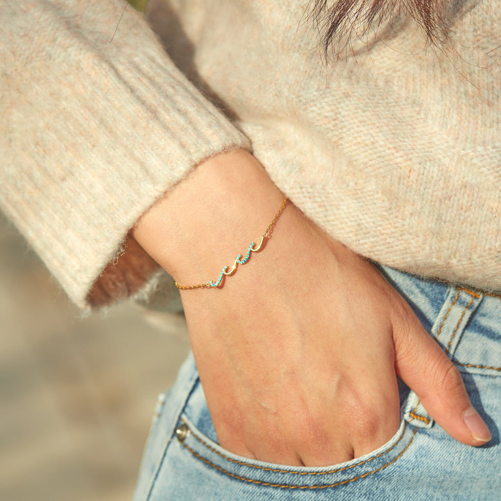 Best Friend Gifts-I'd Be So Lost Without You Triple Wave Friendship Matching Bracelet