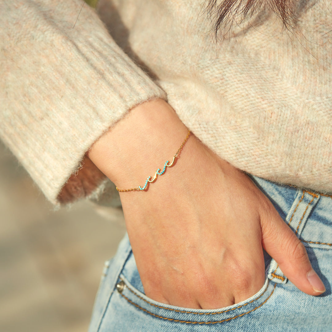 Best Friend Gifts-I'd Be So Lost Without You Triple Wave Friendship Matching Bracelet