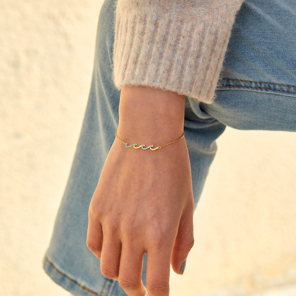 Best Friend Gifts-I'd Be So Lost Without You Triple Wave Friendship Matching Bracelet