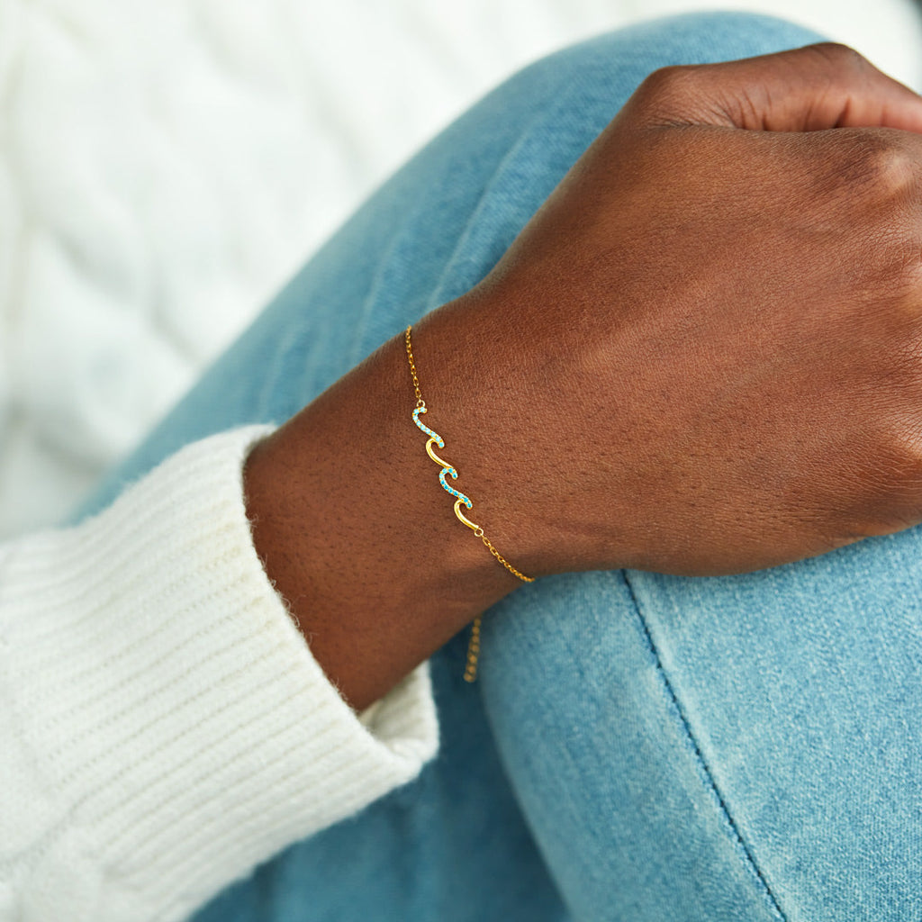 Best Friend Gifts-I'd Be So Lost Without You Triple Wave Friendship Matching Bracelet