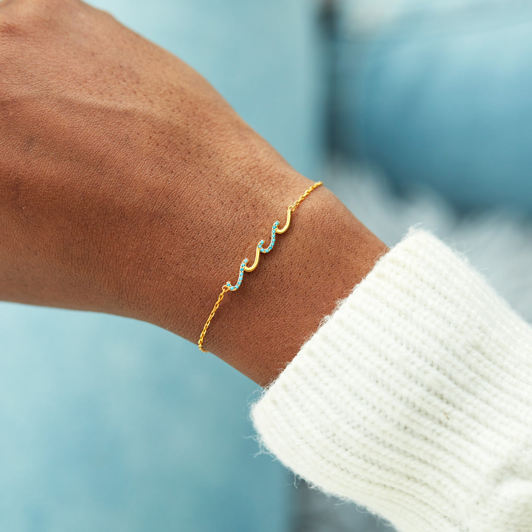 Best Friend Gifts-I'd Be So Lost Without You Triple Wave Friendship Matching Bracelet